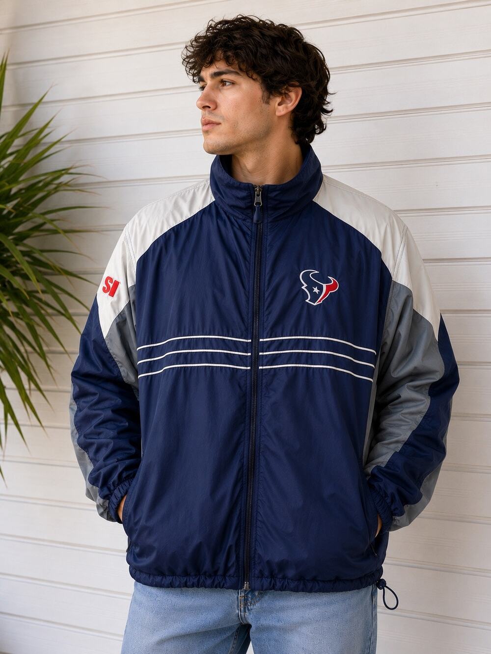 Reebok Houston Texans NFL Windbreaker Jacket XL